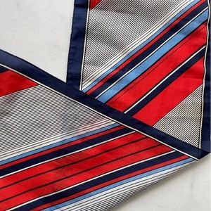 Colorful Vintage Sheer Striped Scarf